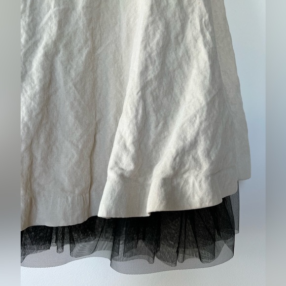 Banana Republic Strapless Crinkled Velvet dress with tulle underskirt, size 4 - Picture 3 of 16